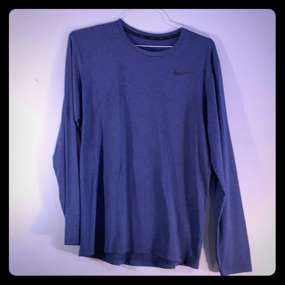 Men’s long sleeve Nike dry fit - blue - Picture 1 of 4